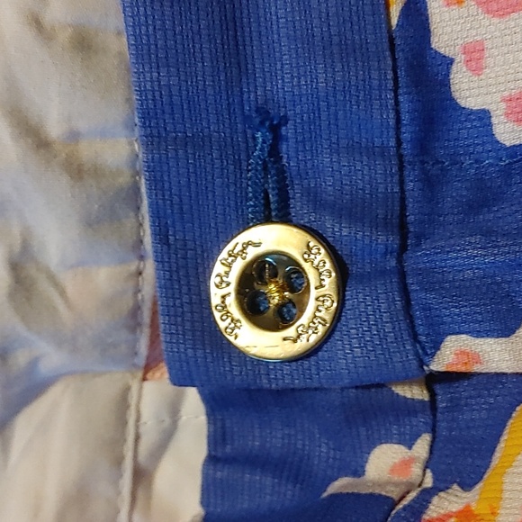 Lilly Pulitzer Blue Pink Reef The ButtercupShirts 5"" - Picture 7 of 9